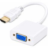 Tograt HDMI VGA Kablo Dönüştürücü Adaptör Beyaz - HDMI To VGA - Ses Aktarmaz - AG6200