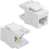 Tograt RJ45 Cat6 Utp 180 Derece Keystone Jack - 5 Adet