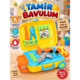 Toha Çocuk Tamir Seti Bavulu 🧰 Oyuncak Alet Çantası – Matkap, Çekiç, Tornavida ve Anahtarlı Eğitici Usta Seti 3+ Yaş