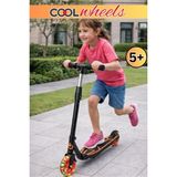 Toha Coolwheels LED Işıklı Neon Scooter 5+ Yaş | 2 Tekerlekli, Ayak Frenli Çocuk Scooter - Turuncu