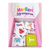 Toha Harfleri Öğreniyorum Eğitici Alfabe Kartları Türkçe Harf Öğrenme Oyunu Sesli Sessiz Harfler 3+ Yaş