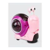 TOHA Işıklı Müzikli Yürüyen Salyangoz | Bebek Emekleme Oyuncağı | 9×13,5×13,5 cm Eğitici Oyuncak PEMBE