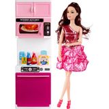 Toha My Little Chefs Bebekli Tekli Mutfak Seti Pembe Plastik Eğitici Oyun Seti 3+ Yaş İçin Rol Oyunu