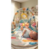 Toha Piyanolu Oyun Halısı Sevimli Dinozor Tasarımlı Işıklı Müzikli Aktivite Halısı Bebek Oyun Matı 56X73X47 cm Eğitici Oyuncak - Mavi