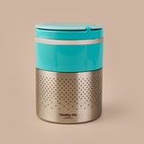 Tohana 2 Katlı Çelik Yemek Termosu - Mavi - 1,5 Lt - Çok Renkli - 8