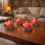 Tohana 4'lü Kırmızı - 10 cm Love Tealight Mum