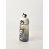 Tohana H2O Sevimli Figürlü Polikarbon Matara 700 ml - Siyah