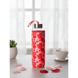 Tohana Kalp Desen Kilifli 500 ML.Cam Matara - Kırmızı