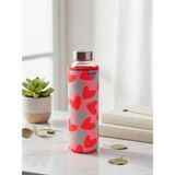 Tohana Kalp Desen Kilifli 500 ML.Cam Matara - Koyu Pembe