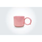 Tohana Pembe Kahve Kupası 220ML - Beyaz - Turkuaz - Pembe