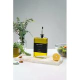 Tohana Silver Kapak Cam Yağdanlık Sosluk Sirkelik Etiket Hediyeli 500 Ml