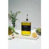 Tohana Silver Kapak Cam Yağdanlık Sosluk Sirkelik Etiket Hediyeli 750 ml