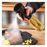 Tohana Venüs Yemeklik Yağ Spreyi Airfryer Yağdanlık Zeytinyağı Ve Limon Yağı Sprey Şişesi Siyah