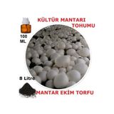 Tohum Gübre 100 Ml Kültür Mantarı Tohumu + 13 Lt Mantar Ekim Torfu (Başka Bir Şeye Gerek Yok)