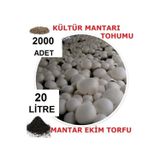Tohum Gübre 20 Litre Ekim Torfu Ve 2000 Adet Kültür Mantarı Tohumu Ile Eğitim Kılavuzu