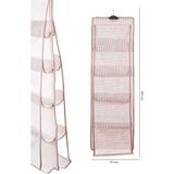 Tois Baby 10 Cepli Dolap Içi Çanta ve Ayakkabı Düzenleyici Askı Dolap Içi Düzenleyici Çanta Askısı Organizer - Pembe - 1 Adet - 128X36