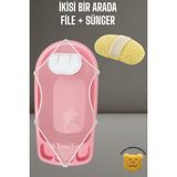 Tois Baby Küvet Filesi + Bebek Banyo Yıkama Süngeri 2 Si Bir Arada - Beyaz
