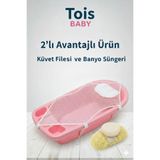 Tois Baby Küvet Filesi + Bebek Banyo Yıkama Süngeri 2 si bir arada
