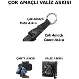 Tois Çok Amaçlı Seyahat Çanta Kayışı, Bağaj Kayışı, Valiz Kemeri, Çanta Askısı - Siyah