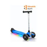 Tois LED Işıklı Lumi Scooter – Direksiyondan Yön Verilebilen, Yükseklik Ayarlı 3 Tekerlekli Çocuk Scooter Çok Renkli
