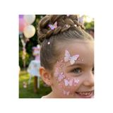 Toka Kutum Kids Store Pembe Kelebek Taş Detaylı Yüz ve Saç Taşı