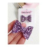 Toka Perisi 2'li Lila Fiyonk Metal Klips Toka