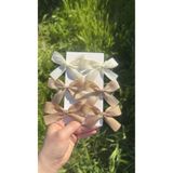 Toka Perisi Candy Color Kurdela 6lı Çocuk Toka Seti-3cm Metal Klips Krem,açık bej, cappucino Fiyonk