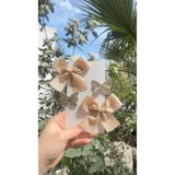 Toka Perisi Clara Altın Kahve Tonları Klips toka seti( 5/3 cm metal toka)