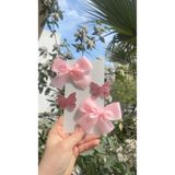 Toka Perisi Clara Pembe Klips toka seti( 5/3 cm metal toka)