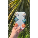 Toka Perisi Daisy Glitter Yaz Renkleri 6lı Çocuk Toka Seti 3.2 Metal Klips Toka
