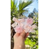 Toka Perisi Kız Bebek Çocuk Pembe Frida Fiyonk 4’lü Toka Seti