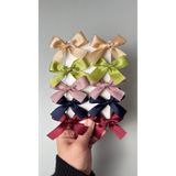 Toka Perisi Koyu Tonlar Kurdela Fiyonk 10 adet 3 cm Metal Klips ( lacivet,bordo,gül kurusu,yeşil,ten rengi)