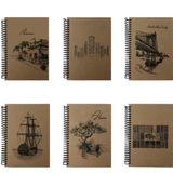 Tokaç 100 Yaprak Kareli A5 Kraft Kapak Spiralli Defter