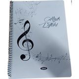 Tokaç A4 Müzik Defteri Spiralli Pp Kapak 40 Yp-Mavi Sol Anahtarı