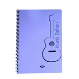 Tokaç A4 Müzik Defteri Spiralli Pp Kapak 40 Yp-Mor Gitar