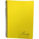 Tokaç A4 Pp Kapak Spiralli 120 Yaprak Defter Kareli Tok-220-Sarı