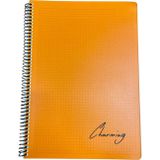 Tokaç A4 Pp Kapak Spiralli 120 Yaprak Defter Kareli Tok-220-Turuncu