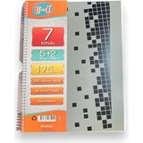 Tokaç U4 5+2 175 Ypr A4 Spr. Ayraçlı Defter 5 Kareli 2 Çizgili