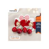 Tokacımmm Kirazlı Pens Toka 2 Li Takim