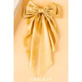 TOKALİLYA Kadın saten büyük boy otomatik klips toka