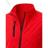 Toker Tekstil Softshell Yelek – Rüzgar ve Su Geçirmez Iş Yeleği – Günlük Kullanım - XL - Kırmızı
