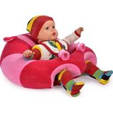 TOKKO Bebek Oturma Destek Minderi - Bebek Koltuğu - Büyük Bebek Oturağı Fuşya Pembe