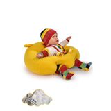 TOKKO Elyaf Dolgu Bebek Oturma Destek Minderi - Devrilmez Bebek Koltuğu - Büyük Bebek Oturağı Sarı