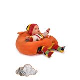 TOKKO Elyaf Dolgu Bebek Oturma Destek Minderi - Devrilmez Bebek Koltuğu - Büyük Bebek Oturağı Turuncu
