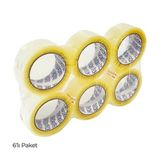 Toko Hotmelt 45 mm x 100 mt Şeffaf 6'lı Paket Koli Bandı