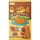 Tokoo Capybara Çilekli ve Bubble Gum Aromalı Krema ve Patlayan Şeker Dolgulu Sütlü Çikolata 30 gr - 1 Adet