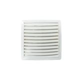TOKPAZAR Havalandırmalı Ayarlı Beyaz Kare Plastik Baca Deliği Kapağı 16x16cm