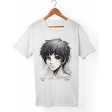 Tokyo Ghoul Kaneki Beyaz Tişört - S