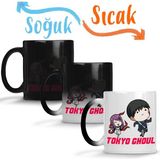 Tokyo Ghoul Kaneki Correndo Sihirli Porselen Kupa