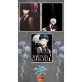 Tokyo Ghoul Poster Seti 3 Adet A3 Boyutu 30*42 cm 200 gr Kuşe Kağıt Parlak Poster Seti